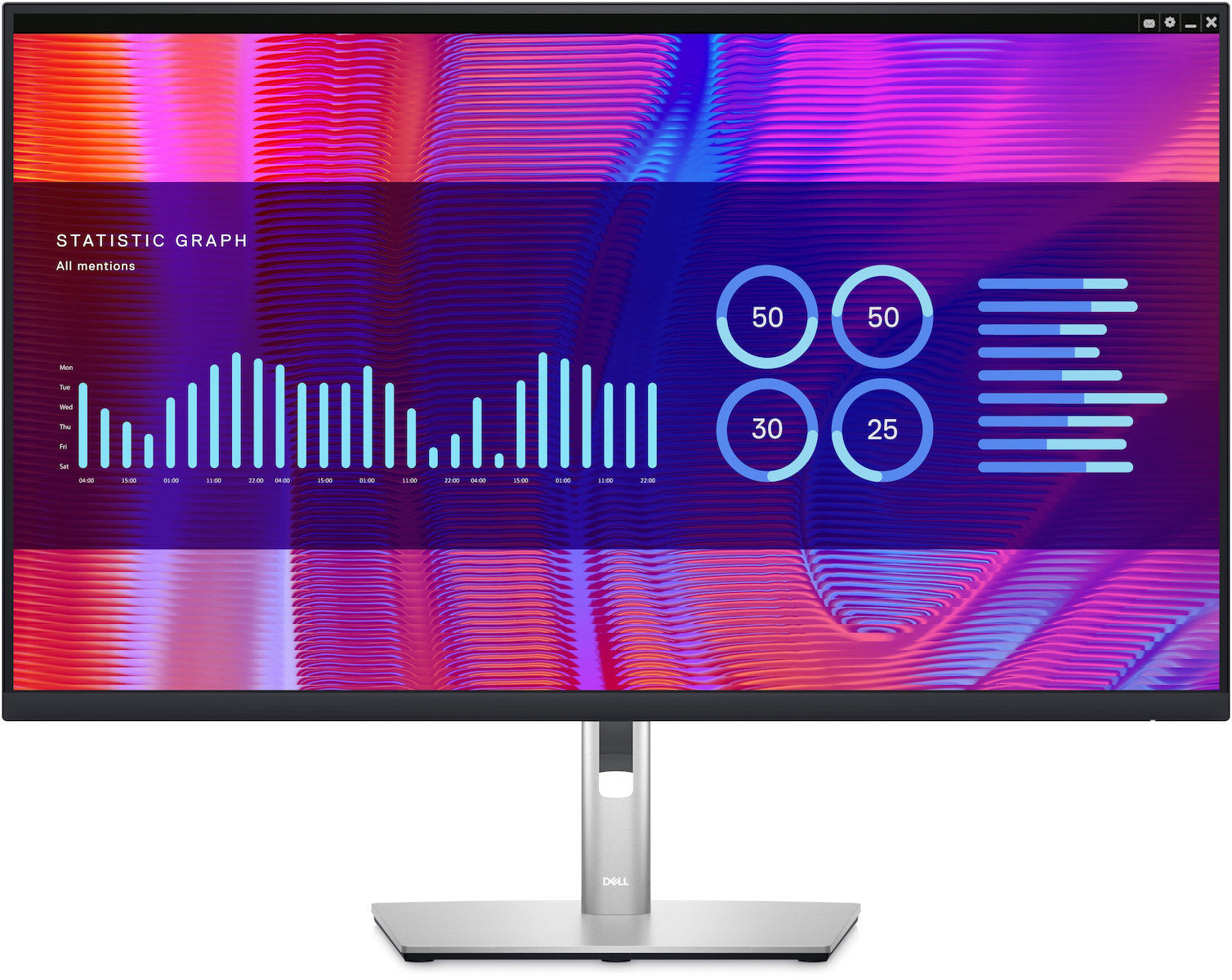 Dell P2423DE IPS Monitor 24 QHD 2560x1440 με Χρόνο Απόκρισης 8ms GTG