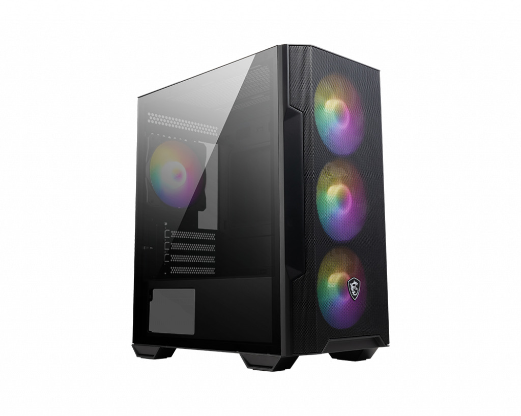 MSI MAG Forge M100R Gaming Micro Tower Κουτί Υπολογιστή με RGB Φωτισμό Μαύρο