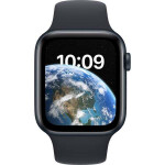 Apple Watch SE 2022 Cellular Aluminium 44mm Αδιάβροχο με eSIM και Παλμογράφο Midnight with Midnight Sport Band