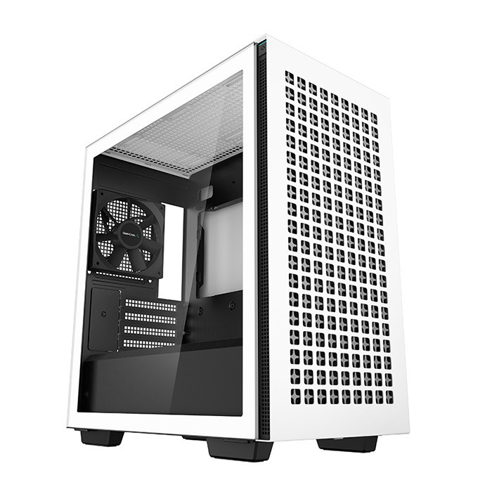 Deepcool CH370 Midi Tower Κουτί Υπολογιστή με Πλαϊνό Παράθυρο Λευκό