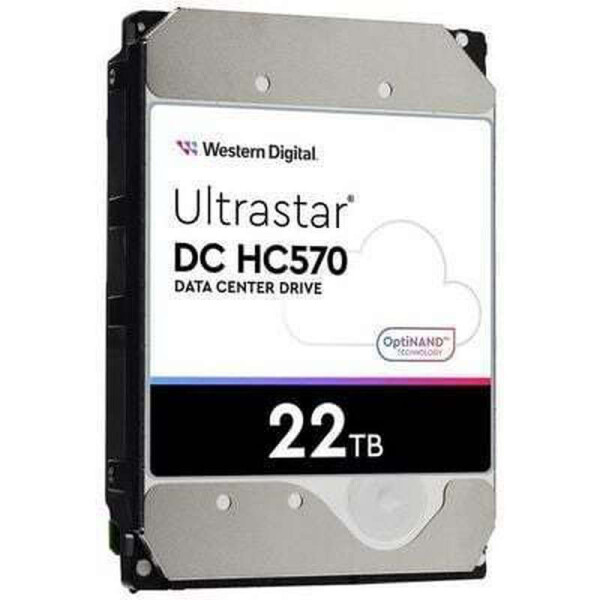 Western Digital Ultrastar DC HC570 512E SE P3 DC 22TB HDD Σκληρός Δίσκος 3.5 SAS 3.0 7200rpm με 512MB Cache για Server Κωδικός 0F48052