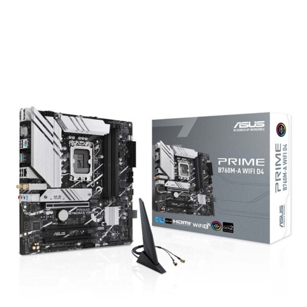 Asus Prime B760M-A WIFI D4 Motherboard Micro ATX με Intel 1700 Socket 90MB1CX0-M0EAY0