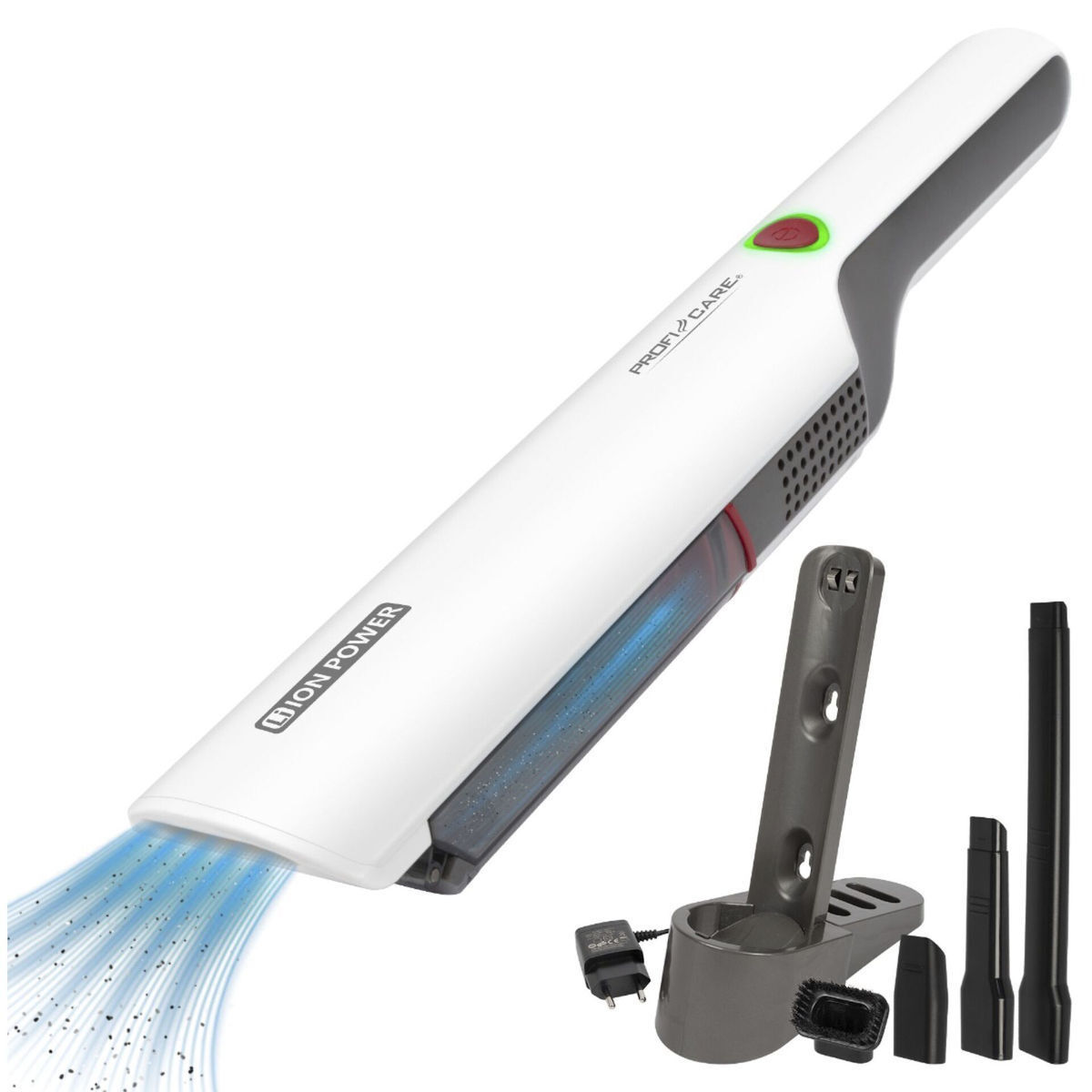 ProfiCare PC-AKS 3102 Επαναφορτιζόμενο Σκουπάκι Χειρός 11.1V Λευκό Κωδικός 331020