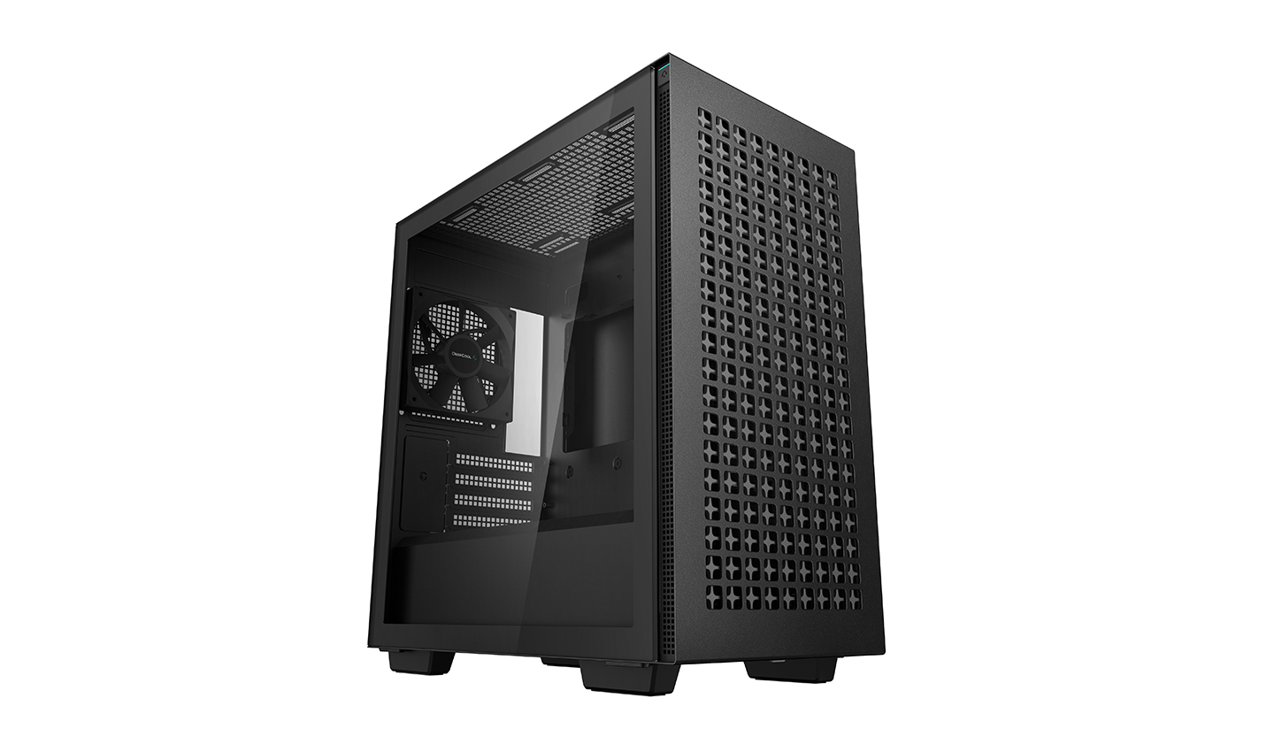 Deepcool CH370 Gaming Midi Tower Κουτί Υπολογιστή με Πλαϊνό Παράθυρο Μαύρο