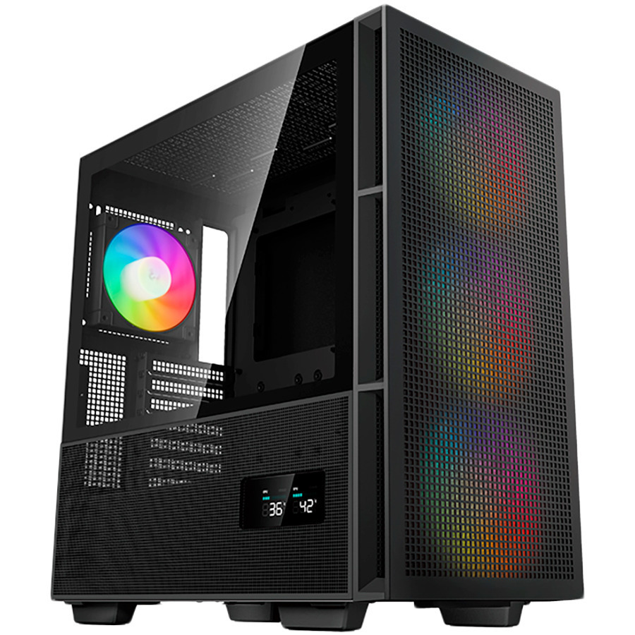 Deepcool CH560 Digital Gaming Midi Tower Κουτί Υπολογιστή με Πλαϊνό Παράθυρο και RGB Φωτισμό Μαύρο