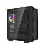 Deepcool CC560 ARGB v2 Gaming Midi Tower Κουτί Υπολογιστή με Πλαϊνό Παράθυρο Μαύρο