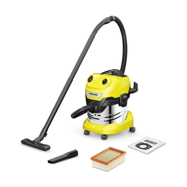 Karcher WD 4 S V-20/5/22 Σκούπα Υγρών / Στερεών 1000W με Πλαστικό Κάδο 20lt Κωδικός 1.628-260.0