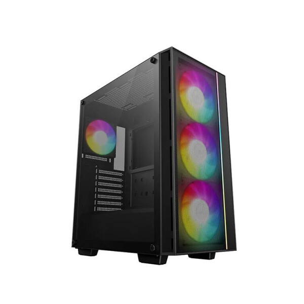 Deepcool Matrexx 55 Mesh V4 C Gaming Midi Tower Κουτί Υπολογιστή με Πλαϊνό Παράθυρο και RGB Φωτισμό Μαύρο