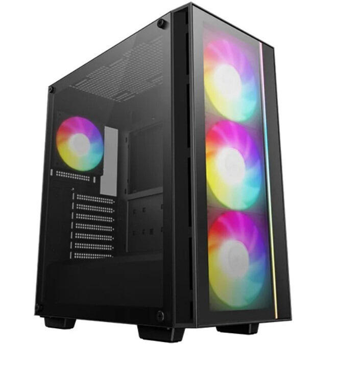 Deepcool Matrexx 55 V4 C Gaming Midi Tower Κουτί Υπολογιστή με Πλαϊνό Παράθυρο και RGB Φωτισμό Μαύρο