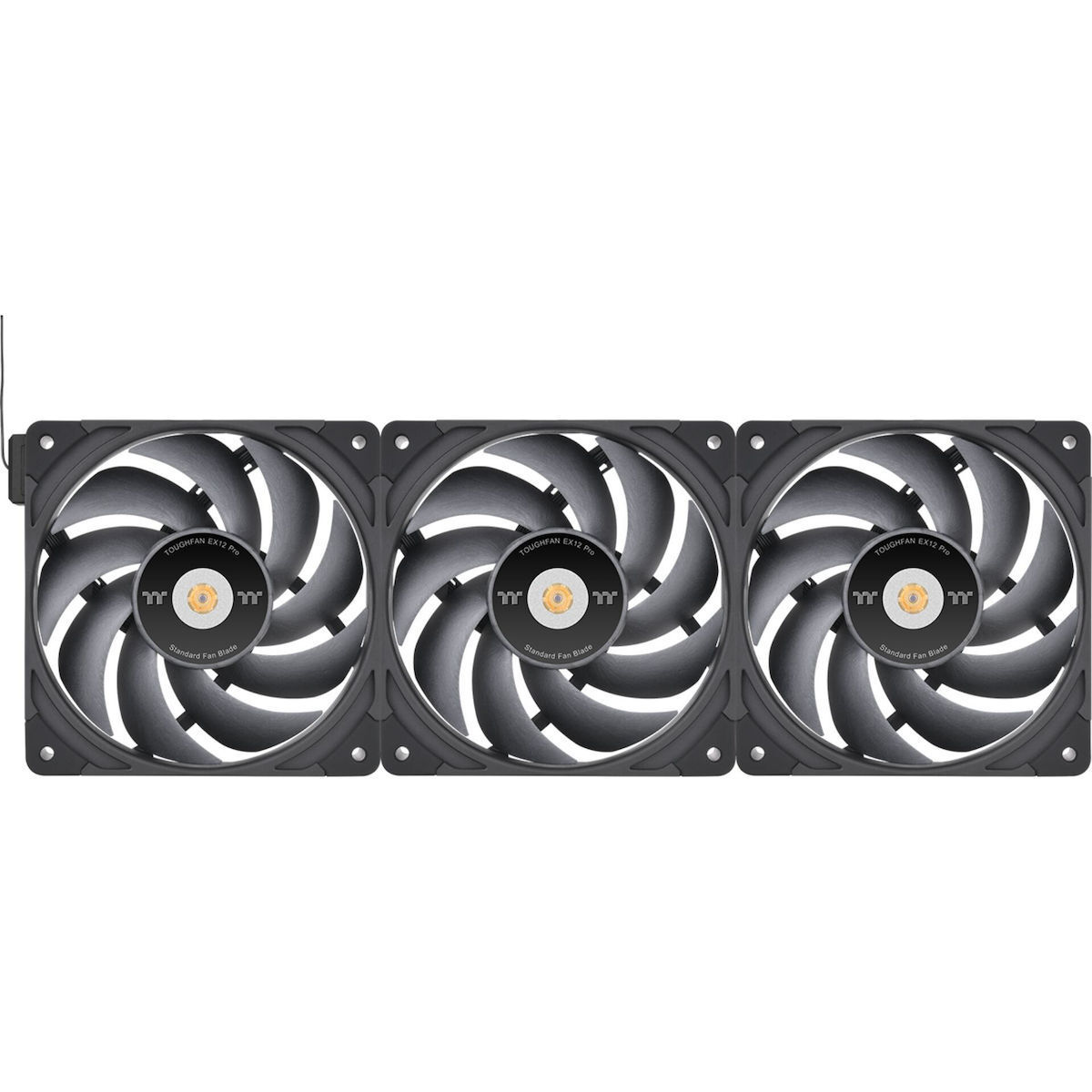 Thermaltake ToughFan EX12 Pro Case Fan 120mm με Κόκκινο Φωτισμό και Σύνδεση 4-Pin Molex 3τμχ