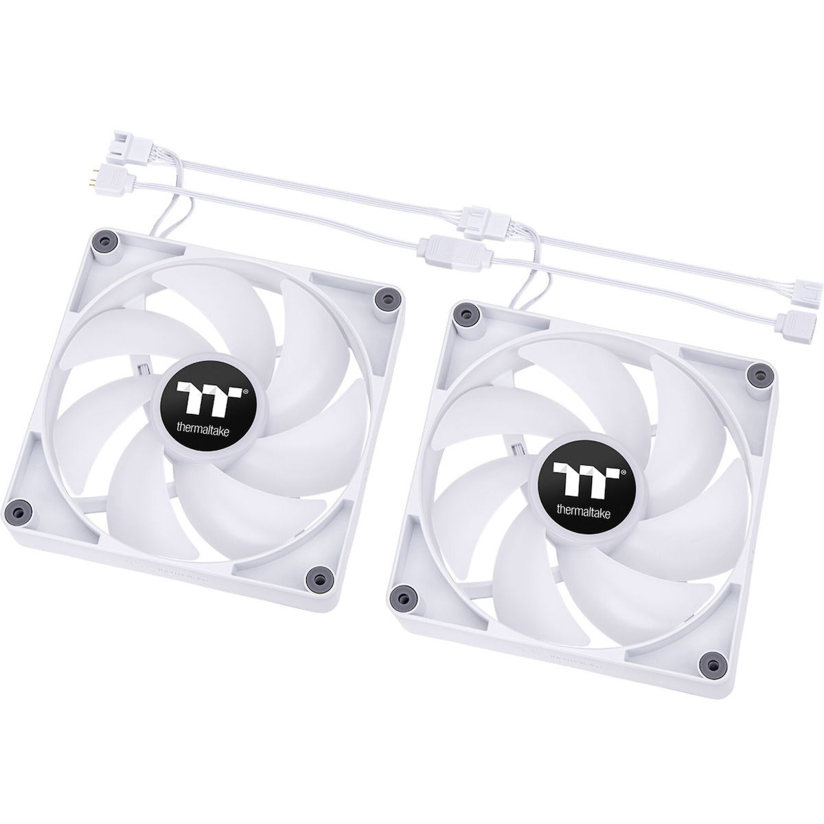 Thermaltake CT120 Case Fan με ARGB Φωτισμό και Σύνδεση 3-Pin / 4-Pin PWM 2τμχ Λευκό