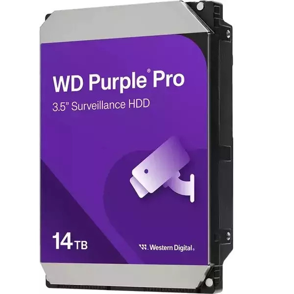 Western Digital Purple Pro Surveillance 14TB HDD Σκληρός Δίσκος 3.5 SATA III 7200rpm με 512MB Cache για Καταγραφικό Κωδικός WD142PURP
