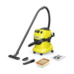 Karcher WD 4 P V-20/5/22 Σκούπα Υγρών / Στερεών 1000W με Πλαστικό Κάδο 20lt Κωδικός 1.628-272.0