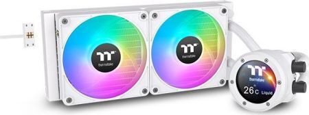 Thermaltake TH280 Ultra EX Snow Edition v2 Υδρόψυξη Επεξεργαστή Διπλού Ανεμιστήρα 120mm για Socket AM4/AM5/1700/1200/115x με ARGB Φωτισμό