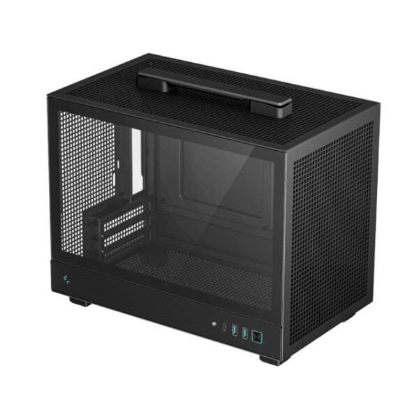 Deepcool CH160 Mini Tower Κουτί Υπολογιστή με Πλαϊνό Παράθυρο Μαύρο