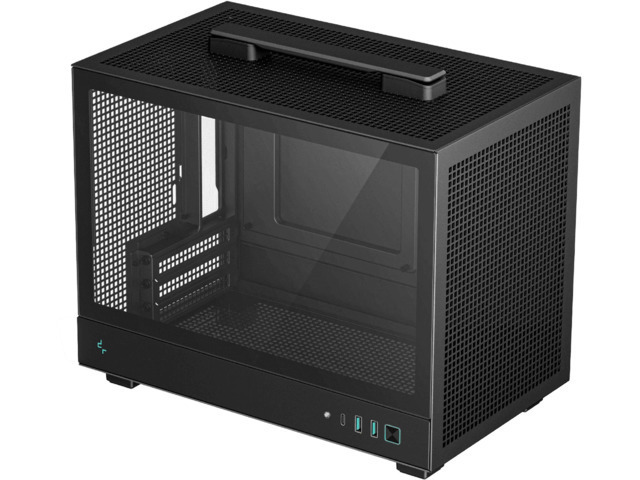 Deepcool CH160 Mini Tower Κουτί Υπολογιστή με Πλαϊνό Παράθυρο Μαύρο