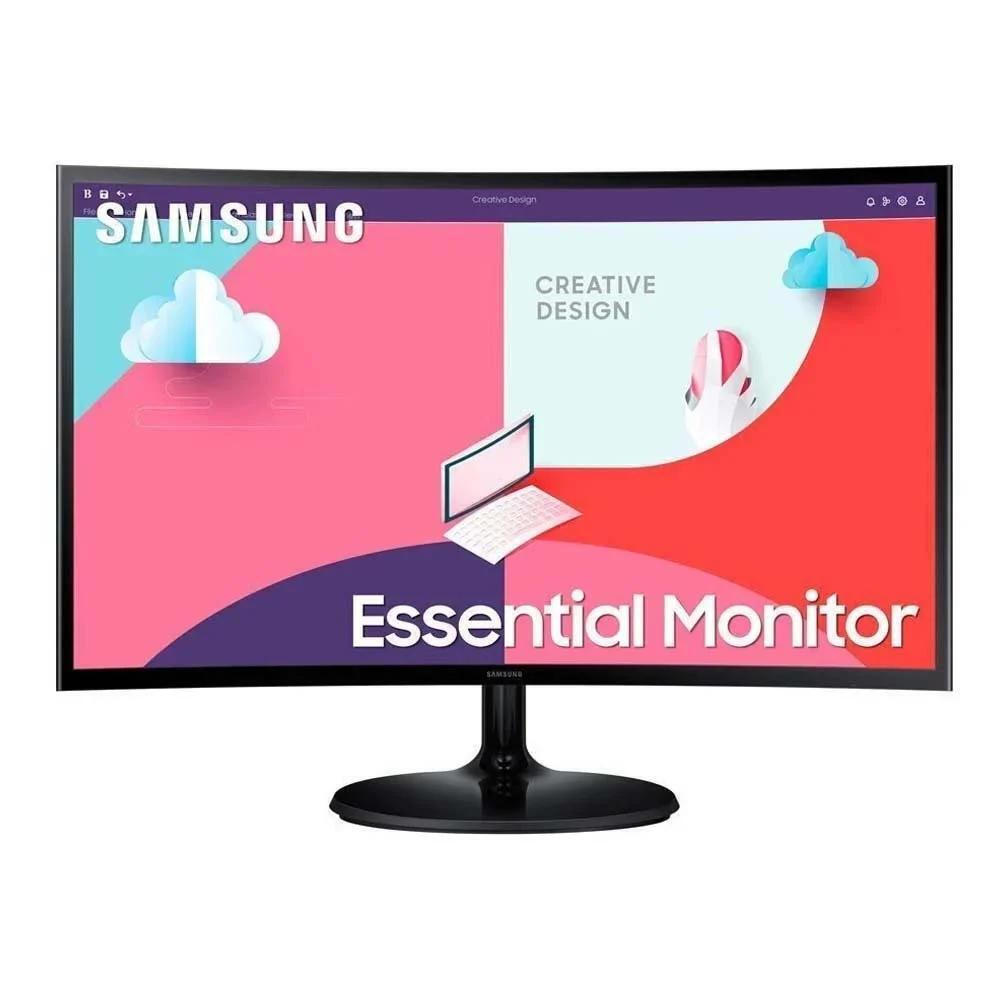 Samsung Essential Monitor VA HDR Curved Monitor 24 FHD 1920x1080 με Χρόνο Απόκρισης 4ms GTG