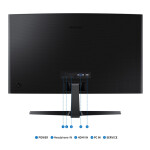 Samsung Essential S3 S27D364GAU VA Curved Monitor 27 FHD 1920x1080 με Χρόνο Απόκρισης 4ms GTG
