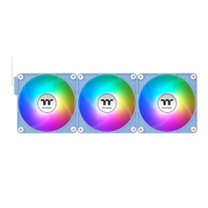 Thermaltake CT120 EX Case Fan με ARGB Φωτισμό και Σύνδεση 4-Pin PWM 3τμχ Hydrangea Blue