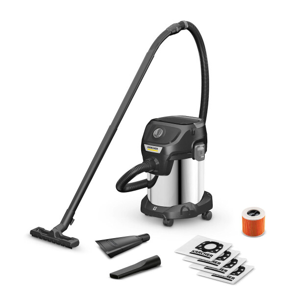 Karcher KWD 3 S V-17/4/20 Anniversary Ed. Σκούπα Υγρών / Στερεών 1000W με Ανοξείδωτο Κάδο 17lt Κωδικός 1.628-449.0