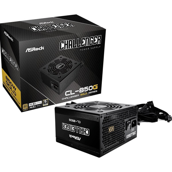 ASRock Challenger CL-850G 850W Μαύρο Τροφοδοτικό Υπολογιστή Full Wired 80 Plus Gold