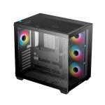 Deepcool CG530 4F Gaming Midi Tower Κουτί Υπολογιστή με Πλαϊνό Παράθυρο και ARGB Φωτισμό Μαύρο
