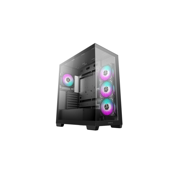 Deepcool CG580 4F Gaming Midi Tower Κουτί Υπολογιστή με Πλαϊνό Παράθυρο και ARGB Φωτισμό Μαύρο