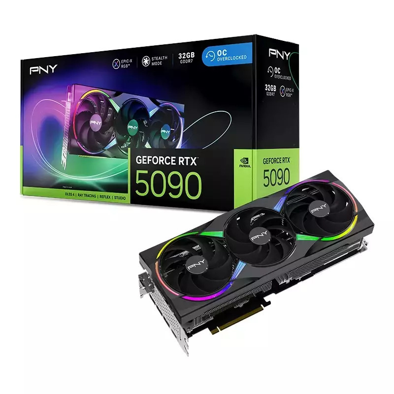 PNY GeForce RTX 5090 32GB GDDR7 EPIC-X RGB Overclocked Κάρτα Γραφικών Κωδικός VCG509032TFXXPB1-O