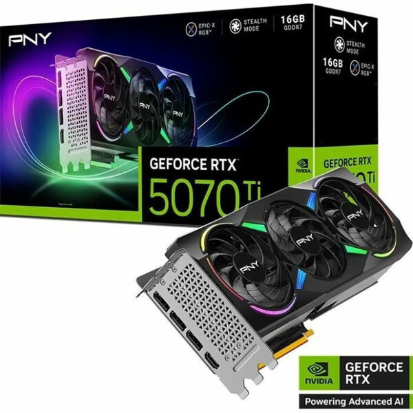 PNY GeForce RTX 5070 Ti 16GB GDDR7 OC Triple Fan Κάρτα Γραφικών Κωδικός VCG5070T16TFXXPB1-O