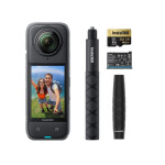 Insta360 X4 Action Camera 8K Λήψης 360 Υποβρύχια Adventure Bundle με Οθόνη Αφής 2.5 και Wi-Fi Μαύρη