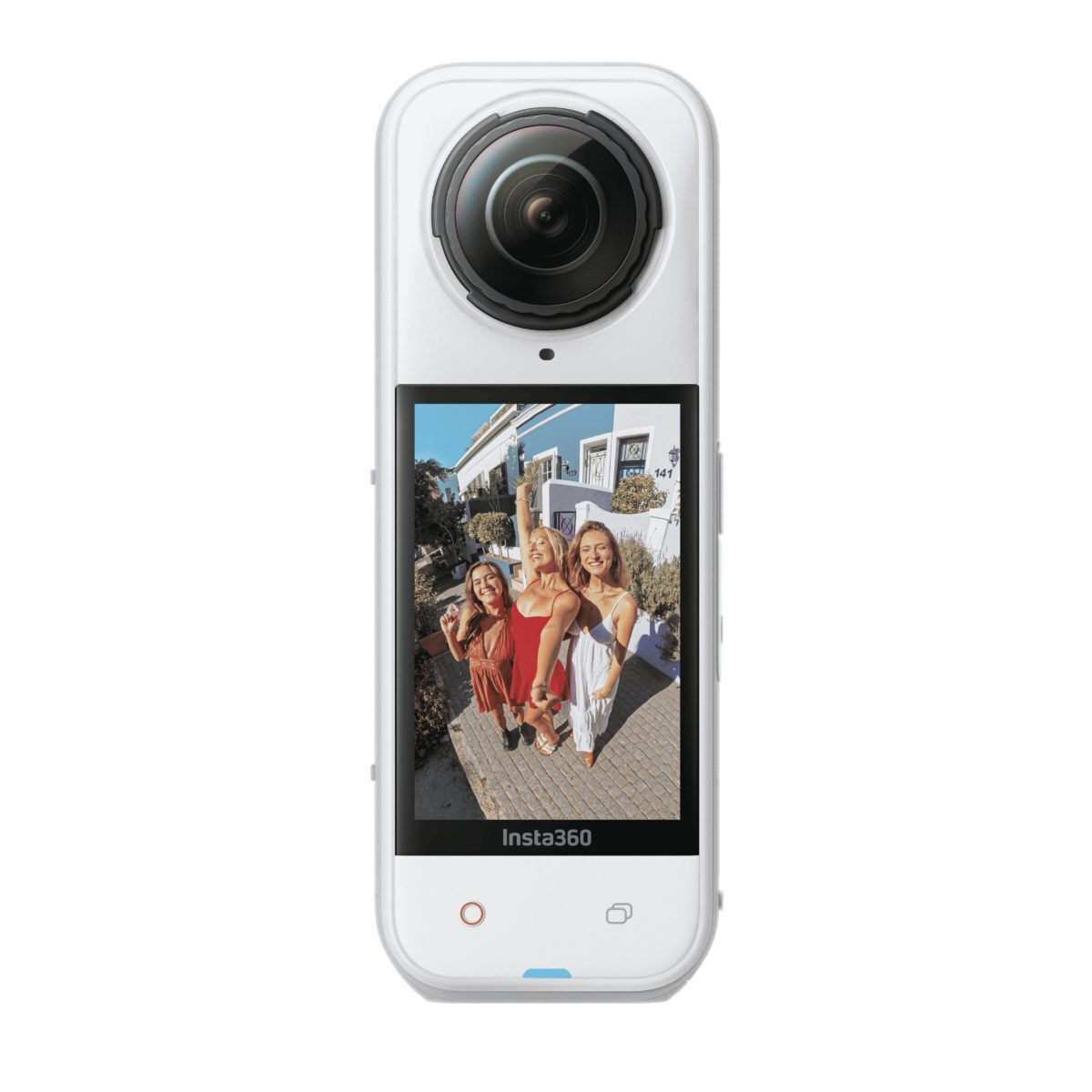 Insta360 X5 Action Camera 8K Satin White Limited Edition με Οθόνη και Wi-Fi Λευκή