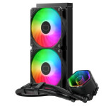 CoolerMaster MasterLiquid 240 Core II Υδρόψυξη Επεξεργαστή Διπλού Ανεμιστήρα 120mm για Socket AM4/AM5/1700/1200/115x με ARGB Φωτισμό