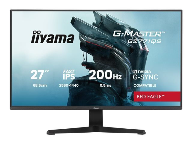 Iiyama G-Master G2771QS-B1 IPS HDR Monitor 27 QHD 2560x1440 200Hz