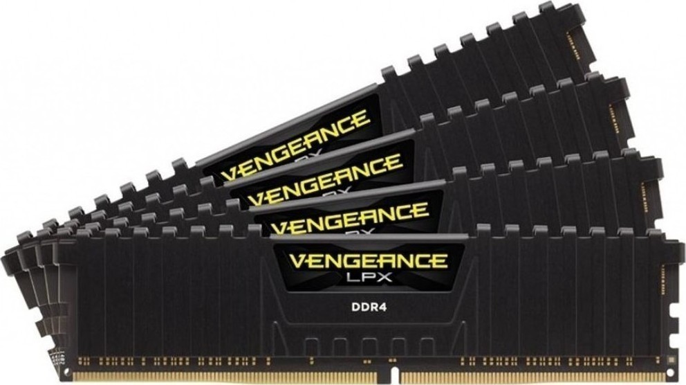 Corsair Vengeance LPX DDR4 32GB RAM με 4x8GB Modules και Ταχύτητα 3200 για Desktop Κωδικός CMK32GX4M4B3200C16