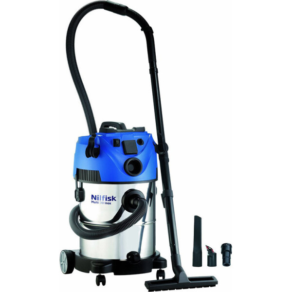 Nilfisk Multi II 30 T VSC Σκούπα Υγρών / Στερεών 1400W με Πλαστικό Κάδο 30lt Κωδικός 18451553