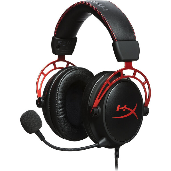 HyperX Cloud Alpha Over Ear Gaming Headset με σύνδεση 3.5mm / 2x3.5mm Κόκκινο