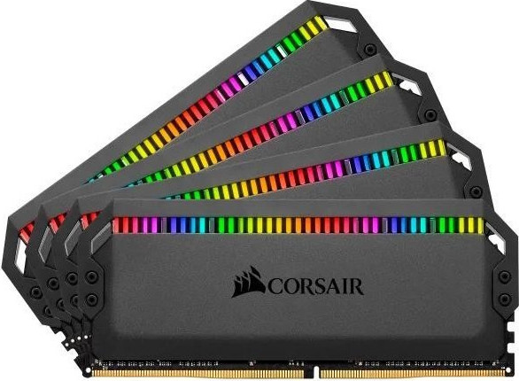 Corsair Dominator Platinum RGB DDR4 32GB RAM με 4x8GB Modules και Ταχύτητα 3200 για Desktop Κωδικός CMT32GX4M4C3200C16