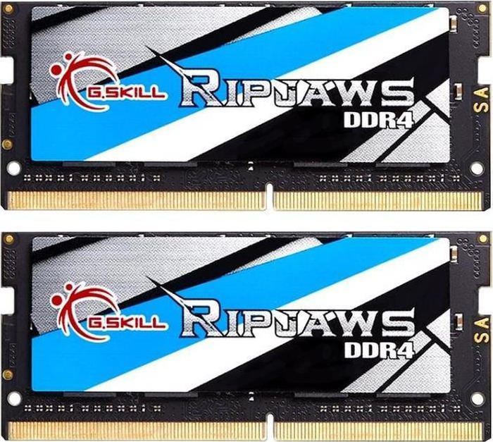 G.Skill Ripjaws DDR4 32GB RAM με 2x16GB Modules και Ταχύτητα 2666 για Laptop Κωδικός F4-2666C19D-32GRS