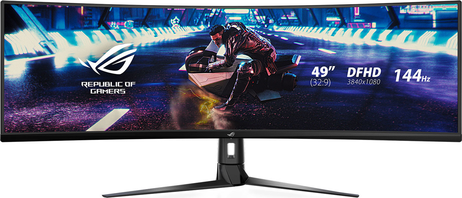 Asus ROG Strix XG49VQ Ultrawide VA HDR Curved Gaming Monitor 49 3840x1080 144Hz με Χρόνο Απόκρισης 4ms GTG