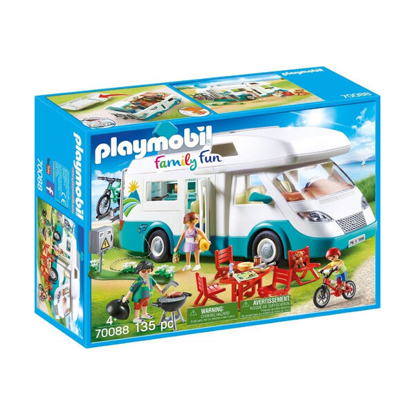 Playmobil Family Fun Αυτοκινούμενο Οικογενειακό Τροχόσπιτο για 4 ετών