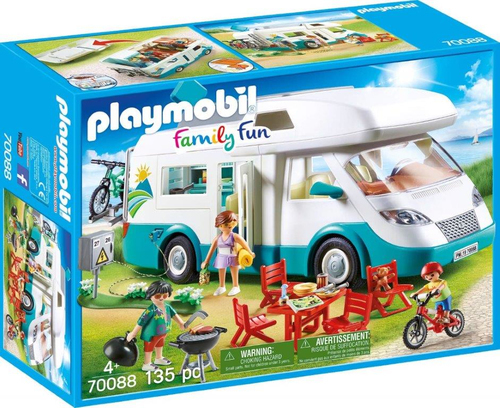 Playmobil Family Fun Αυτοκινούμενο Οικογενειακό Τροχόσπιτο για 4 ετών