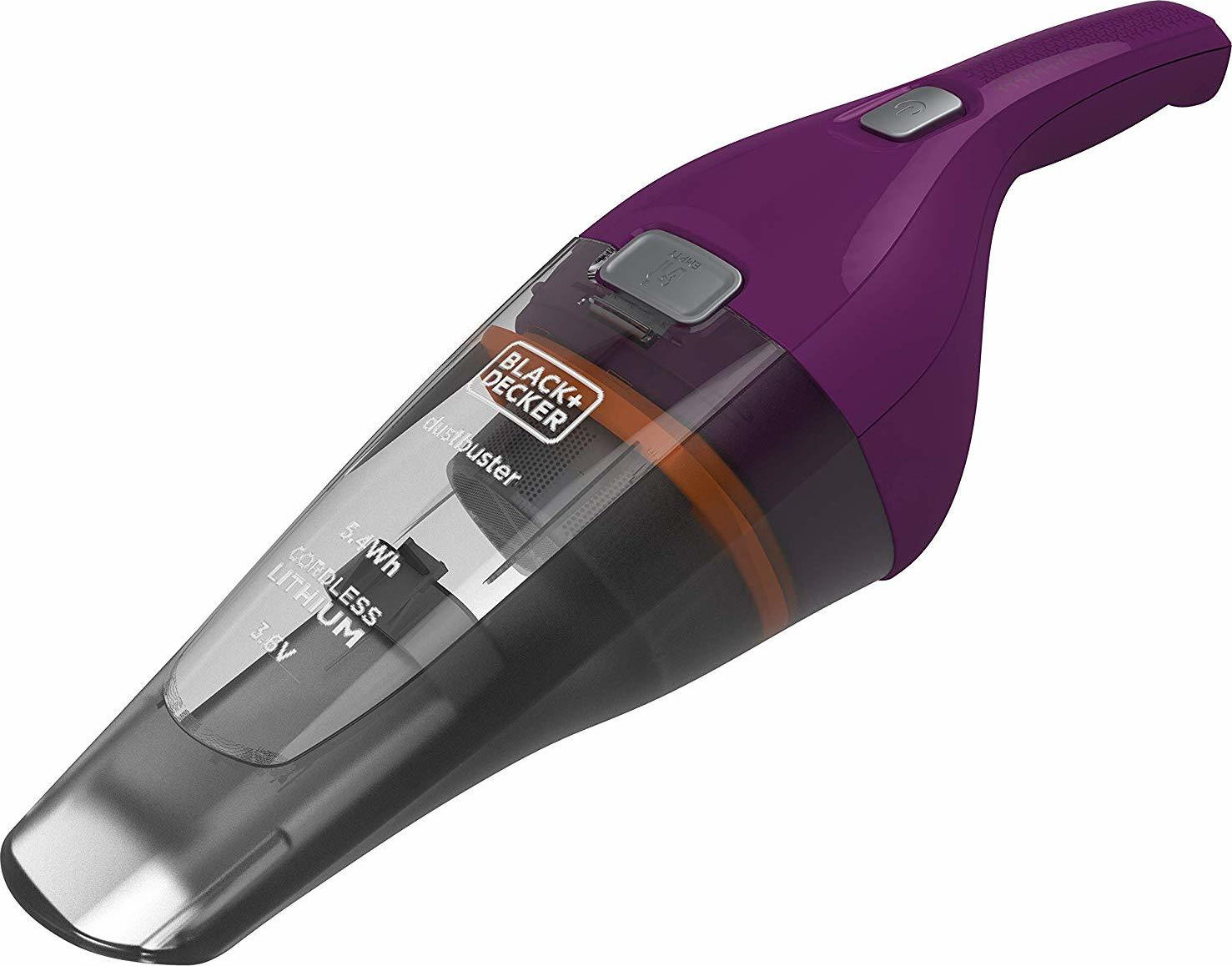 Black Decker Επαναφορτιζόμενο Σκουπάκι Χειρός 3.6V Μωβ Κωδικός NVC115W