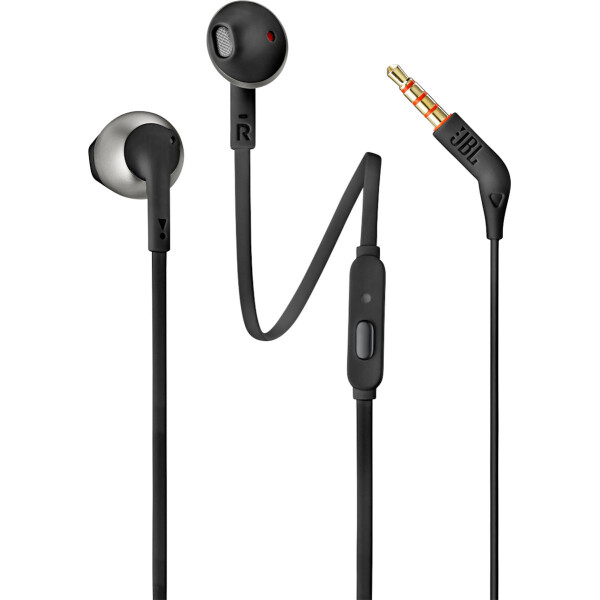 JBL Tune 205 Earbuds Handsfree με Βύσμα 3.5mm Μαύρο