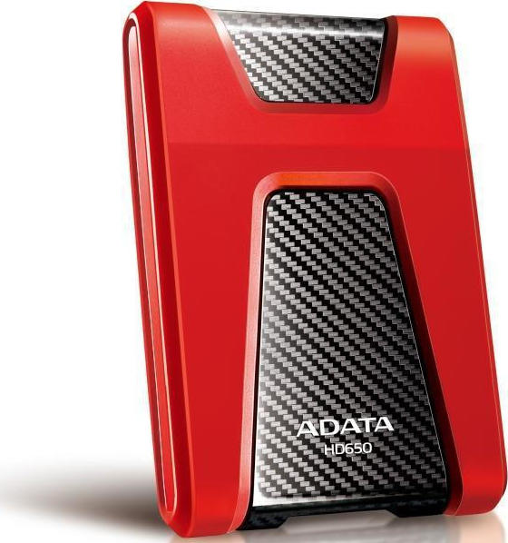 Adata HD650 USB 3.0 Εξωτερικός HDD 1TB 2.5 Κόκκινο