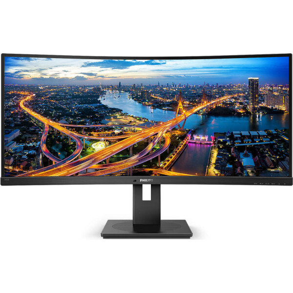 Philips B 345B1C Ultrawide VA Curved Monitor 34 QHD 3440x1440 με Χρόνο Απόκρισης 5ms GTG