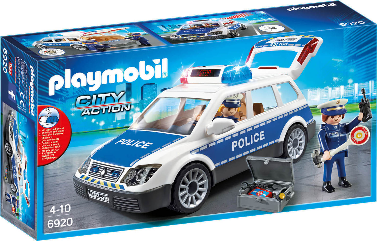 Playmobil City Action Αστυνομικό Όχημα Με Φώτα Και Ηχο για 4-10 ετών
