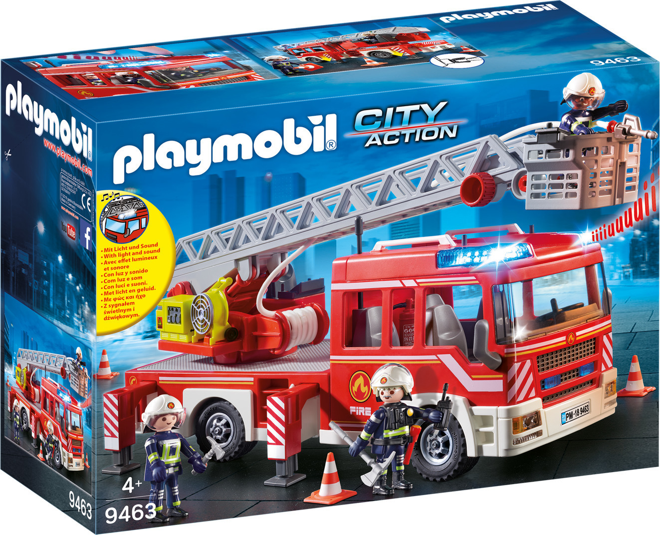 Playmobil City Action Όχημα Πυροσβεστικής με Σκάλα και Καλάθι Διάσωσης για 5 ετών