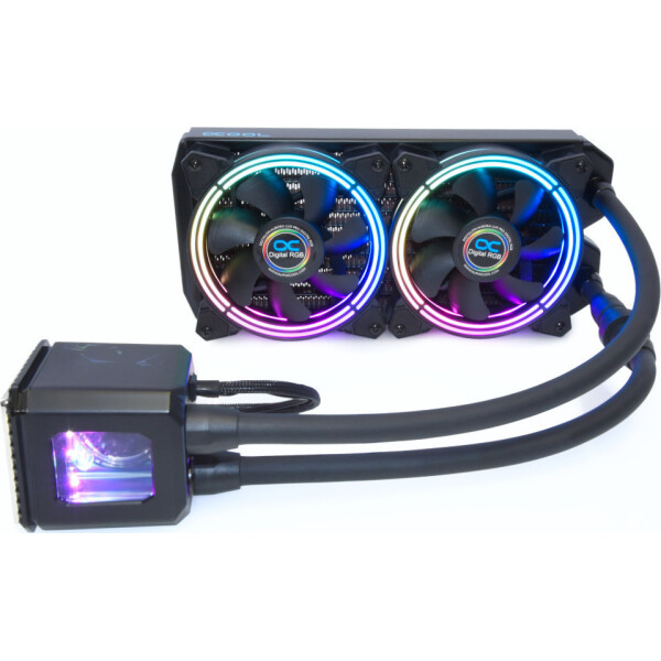 Alphacool Aurora 240 Digital RGB Υδρόψυξη Επεξεργαστή Διπλού Ανεμιστήρα 120mm για Socket AM4/AM5/1200/115x