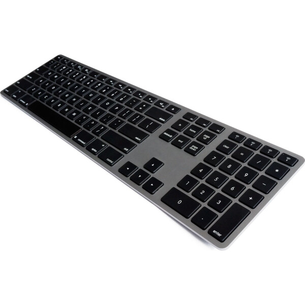 Matias Wireless Aluminum Keyboard Bluetooth Πληκτρολόγιο Αγγλικό UK Γκρι