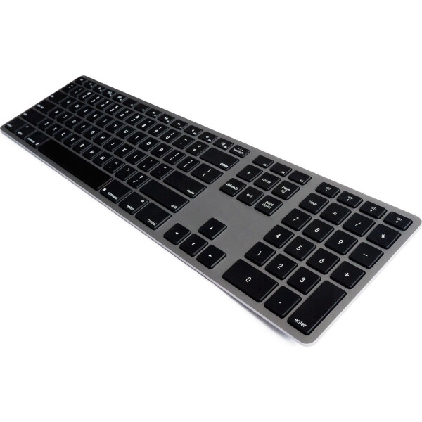 Matias Backlit Wireless Aluminum Keyboard Bluetooth Πληκτρολόγιο Αγγλικό UK Γκρι